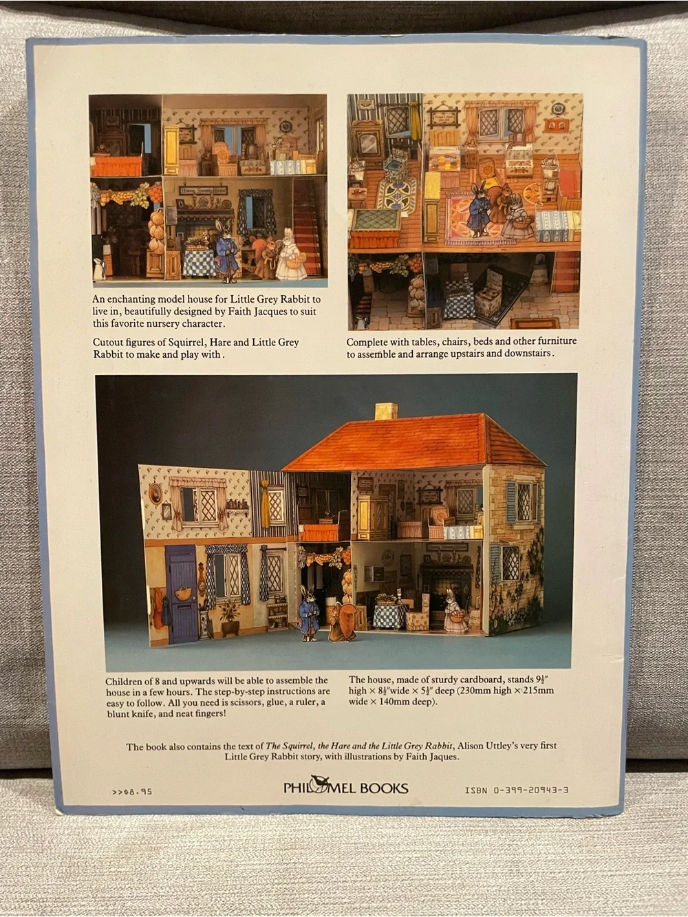 Little Grey Rabbit's House Model Kit. Devised and painted by Faith Jaques. 1982